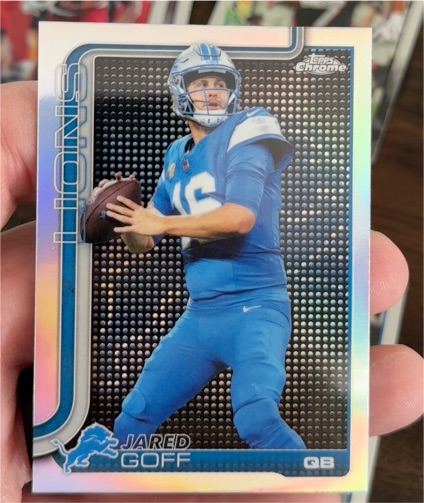 2025 Topps Chrome #102 Jared Goff — front