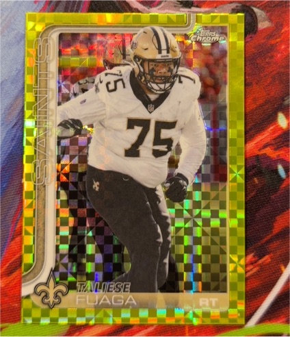 2025 Topps Chrome #219 Taliese Fuaga — front