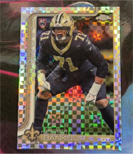 2025 Topps Chrome #378 Kelvin Banks Jr. — front