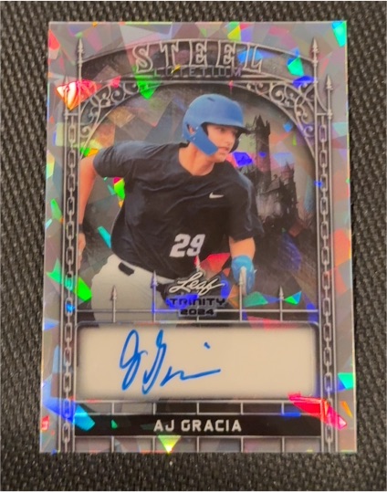 2024 Leaf Trinity Steel AJ Gracia — front