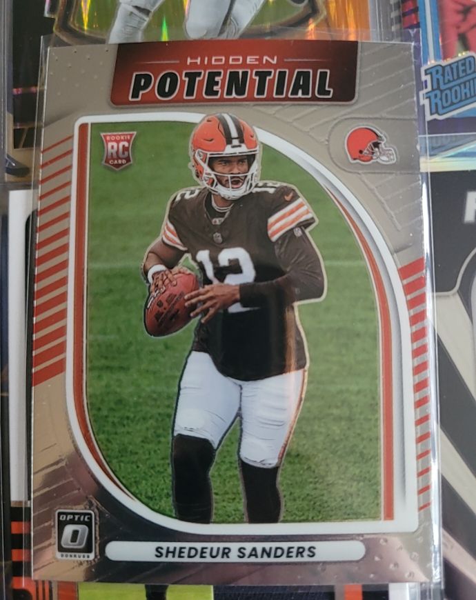 2025 Panini Donruss Optic #20 Shedeur Sanders Hidden Potential Rookie — front