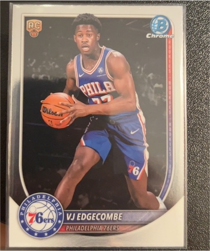 2025-26 Bowman Chrome #BCV-3 VJ Edgecombe — front