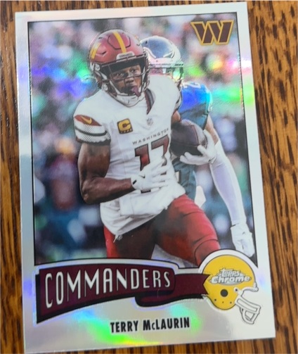 2025 Topps Chrome 1975 Retro Refractor #1975-35 Terry McLaurin — front