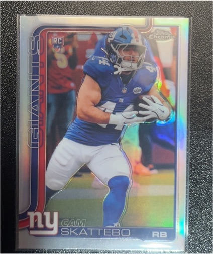 2025 Topps Chrome #331 Cam Skattebo — front