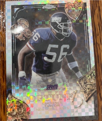 2025 Topps Chrome Fortune 15 #F15-32 Lawrence Taylor — front