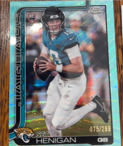 2025 Topps Chrome Football #399 Seth Henigan — front