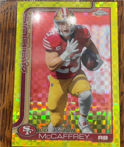 2025 Topps Chrome #263 Christian McCaffrey — front