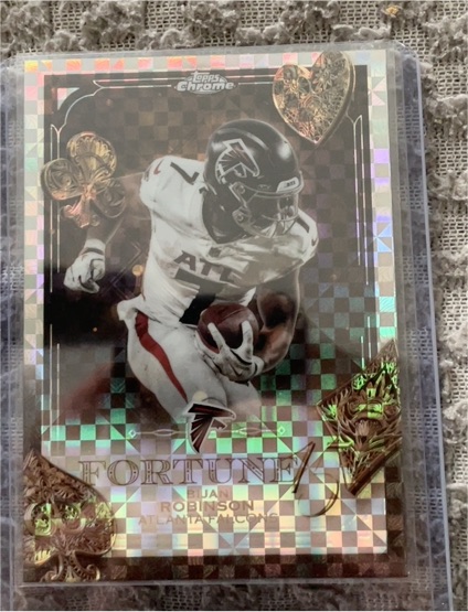 2025 Topps Chrome Fortune 15 #F15-14 Bijan Robinson — front