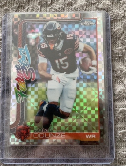 2025 Topps Chrome #FS-2 Rome Odunze Future Stars Refractor — front