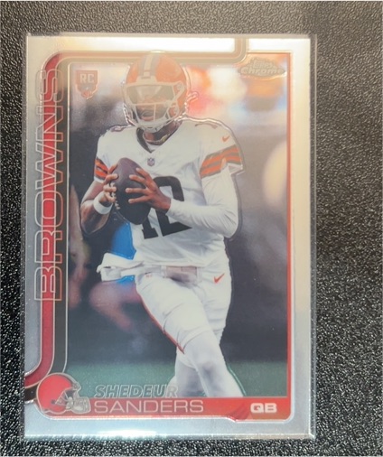 2025 Topps Chrome #315 Shedeur Sanders — front