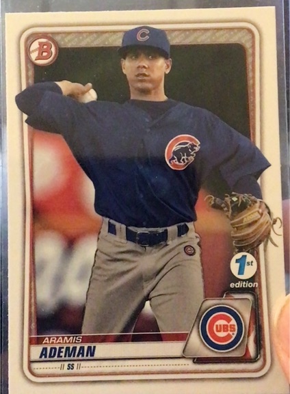 2020 Bowman 1st Edition #BFE-110 Aramis Ademan — front
