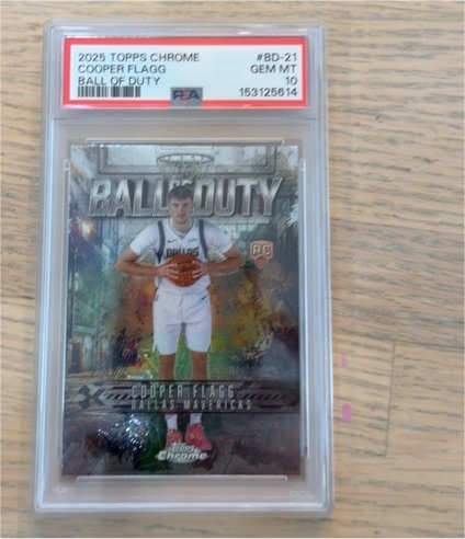 2025 Topps Chrome #BD-21 Cooper Flagg Ball of Duty — front
