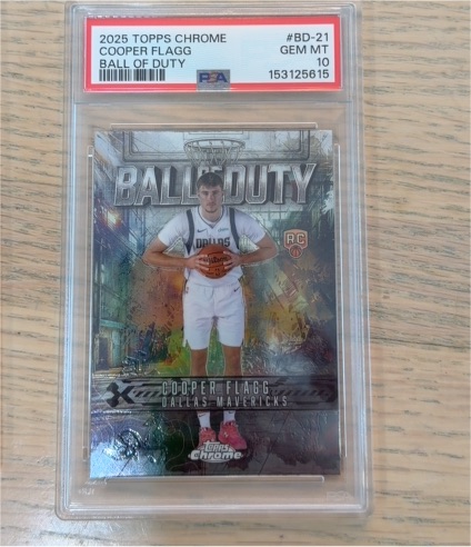 2025 Topps Chrome #BD-21 Cooper Flagg Ball of Duty — front