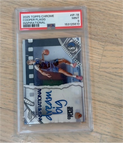 2025 Topps Chrome #IP-18 Cooper Flagg Inspirational — front