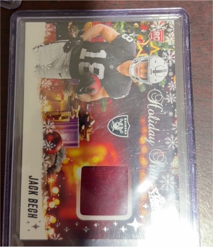 2025 Panini Absolute Football #HS-JBH Jack Bech Holiday Suit Rookie Patch — front
