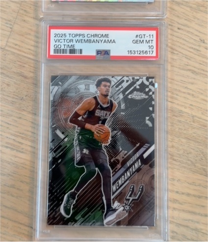 2025 Topps Chrome #GT-11 Victor Wembanyama Go Time — front