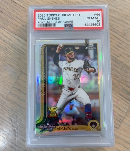 2025 Topps Chrome Update #44 Paul Skenes All Star Game — front