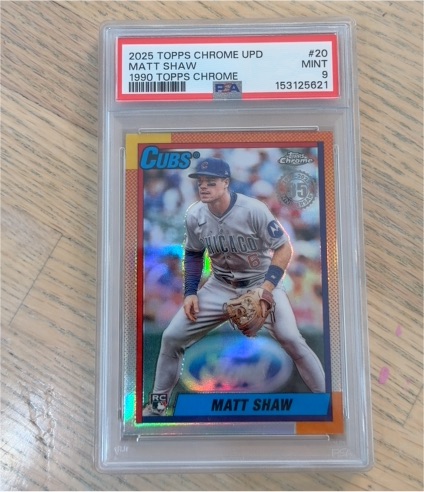 2025 Topps Chrome Update #90CU-20 Matt Shaw — front