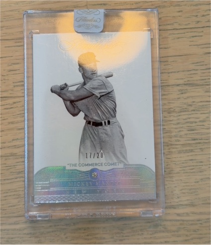 2017 Panini Flawless Milestones #71 Mickey Mantle — front