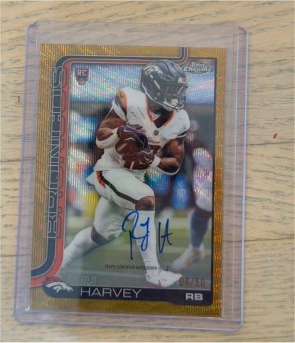 2025 Topps Chrome #330 RJ Harvey — front