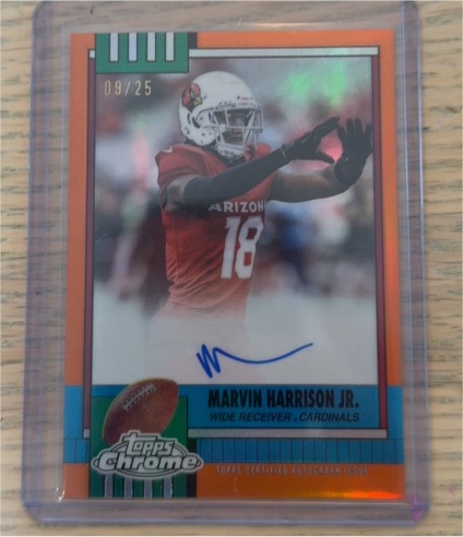 2025 Topps Chrome #18 Marvin Harrison Jr. — front