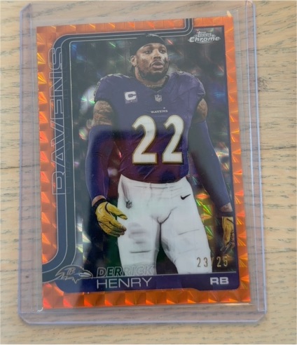 2025 Topps Chrome #25 Derrick Henry — front