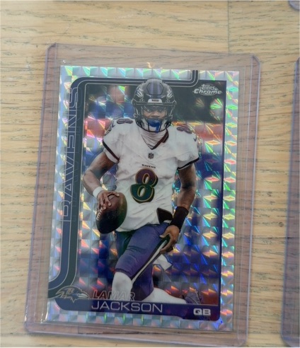 2025 Topps Chrome #24 Lamar Jackson — front