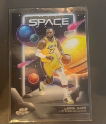 2026 Topps Cosmic Chrome #SW-1 LeBron James Space Walk — front