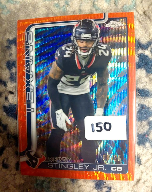 2025 Topps Chrome #116 Derek Stingley Jr. — front