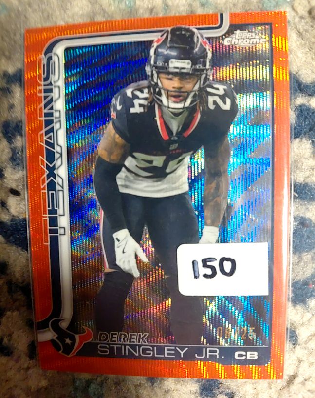 2025 Topps Chrome #116 Derek Stingley Jr. — front