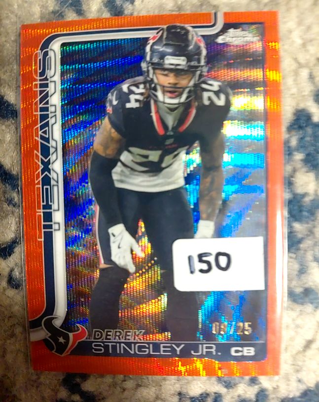 2025 Topps Chrome #116 Derek Stingley Jr. — front