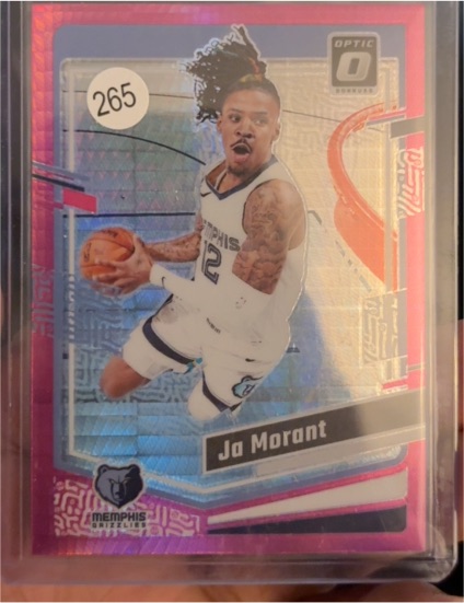 2023-24 Panini Donruss Optic Pink Hyper Prizm #190 Ja Morant — front