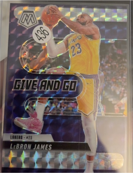 2024-25 Panini Mosaic #1 LeBron James Give and Go — front