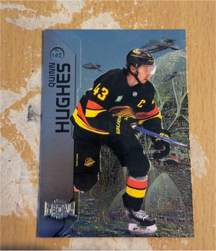 2023-24 Skybox Metal Universe #145 Quinn Hughes — front