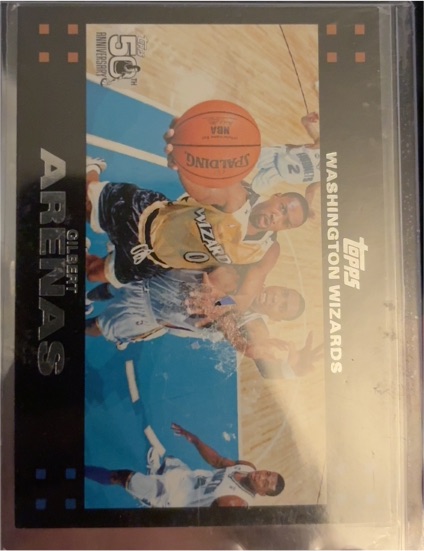 2007-08 Topps #100 Gilbert Arenas — front