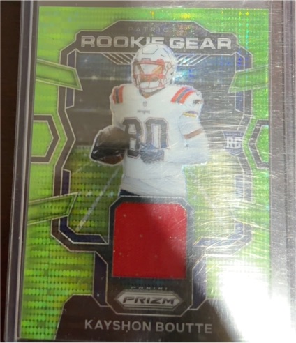 2023 Panini Prizm #RG-KB Kayshon Boutte Rookie Gear — front
