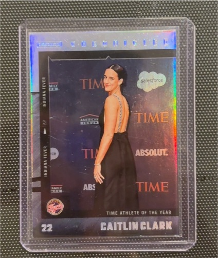 2025 Panini Chronicled #55 Caitlin Clark Time Athlete of the Year — front