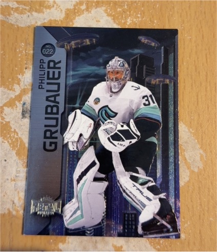2023-24 SkyBox Metal Universe #022 Philipp Grubauer — front