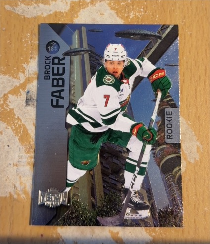 2023-24 Skybox Metal Universe #181 Brock Faber Rookie — front