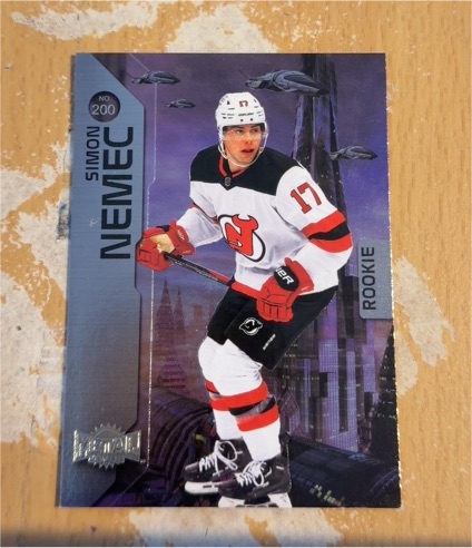 2023-24 Skybox Metal Universe #200 Simon Nemec — front