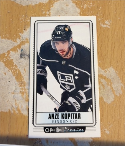 2021-22 O-Pee-Chee Premier Tallboys #P-25 Anze Kopitar — front