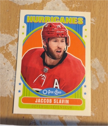 2021-22 O-Pee-Chee #453 Jaccob Slavin — front
