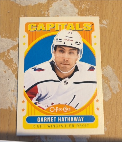 2021-22 O-Pee-Chee #377 Garnet Hathaway — front