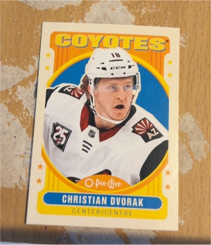 2021-22 O-Pee-Chee Retro #365 Christian Dvorak — front