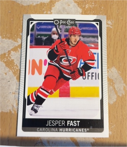 2021-22 O-Pee-Chee #432 Jesper Fast — front