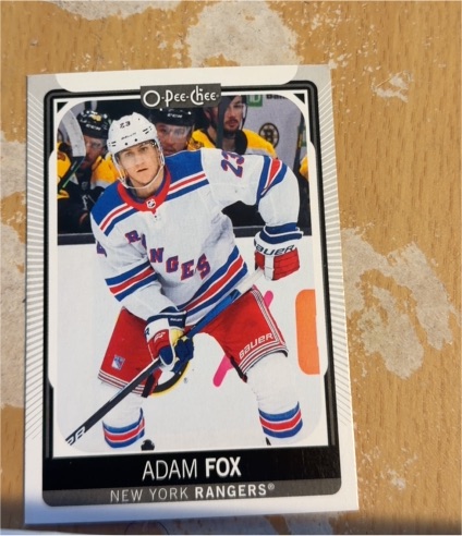 2021-22 O-Pee-Chee #20 Adam Fox — front