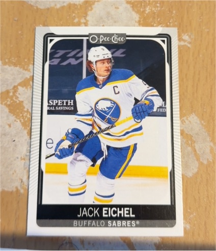 2021-22 O-Pee-Chee #9 Jack Eichel Buffalo Sabres — front