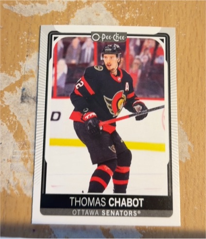 2021-22 O-Pee-Chee #24 Thomas Chabot — front
