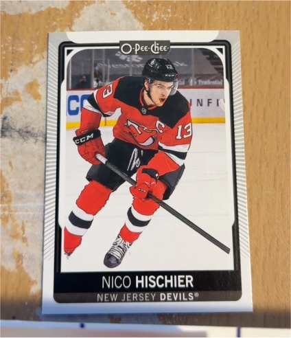 2021-22 O-Pee-Chee #52 Nico Hischier — front