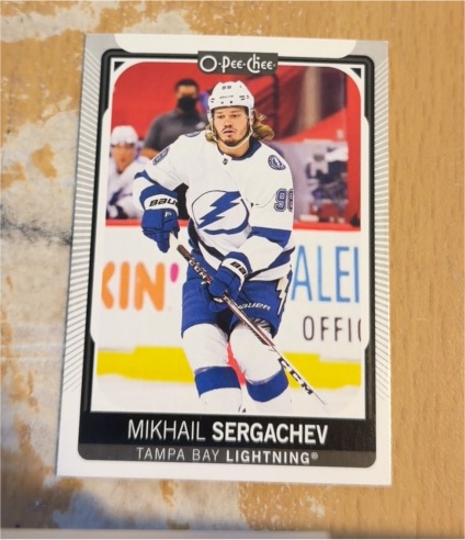 2021-22 O-Pee-Chee #468 Mikhail Sergachev — front